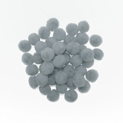 grey craft pom pom balls bulk .5 inches