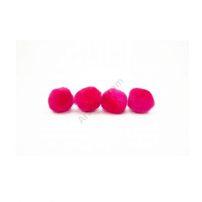 hot pink craft pom pom balls bulk .5 inches
