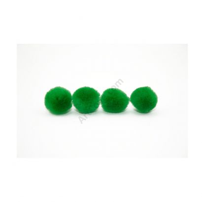 kelly green craft pom pom balls bulk .75 inches