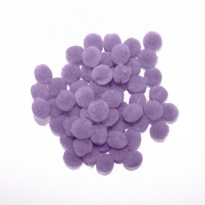 lavender craft pom pom balls bulk .5 inches