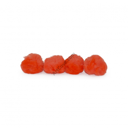 1-1/2 inch Orange Craft Pom Poms