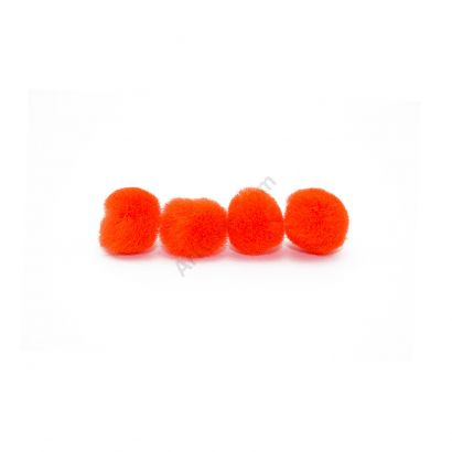 orange craft pom pom balls bulk .5 inches