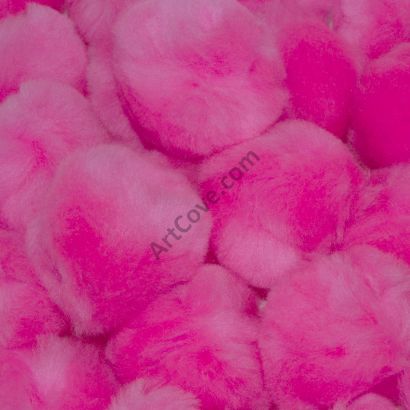 pink craft pom pom balls bulk 2.5 inch