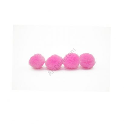 pink craft pom pom balls bulk .5 inch