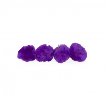 purple craft pom pom balls bulk 2 inch