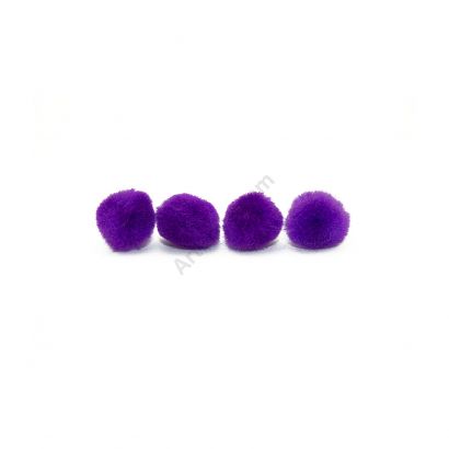 purple craft pom pom balls bulk .5 inches