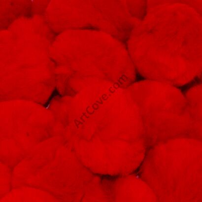 red craft pom pom balls bulk 1 inch