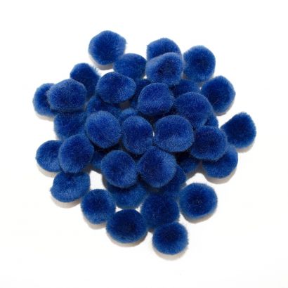 royal blue craft pom pom balls bulk .5 inches