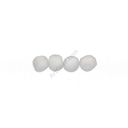 white craft pom pom balls bulk .5 inches