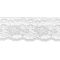 White 3 Inch Wide Flat Lace