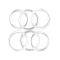 5 Inch Clear Plastic Rings ArtCove