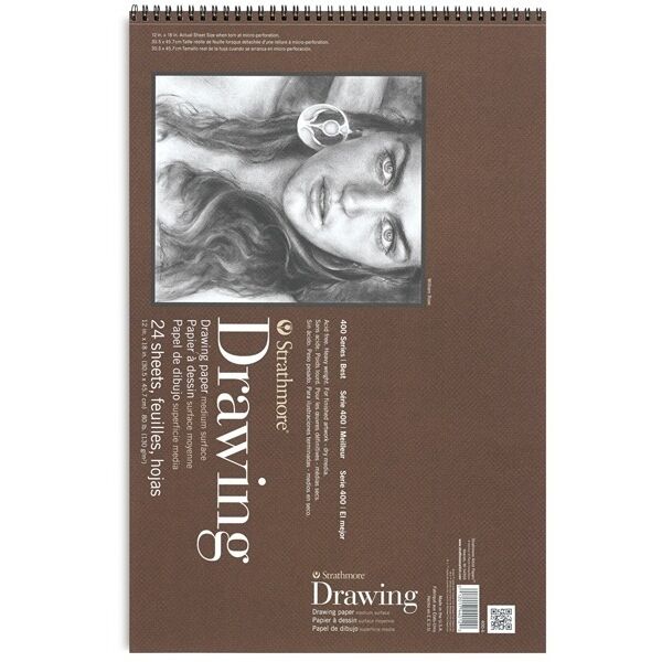 12x18 Inch Strathmore 400 Series Drawing Pad